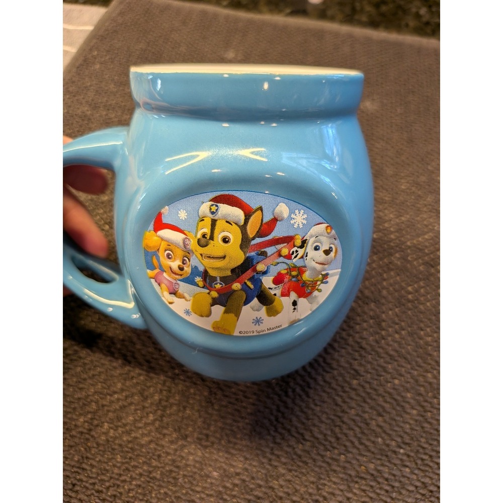 Paw Patrol Christmas Mug Blue Ceramic‎ Holiday 2019 Spin Master